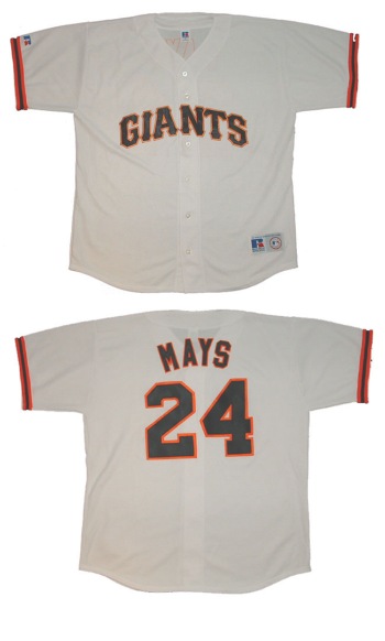 Men's Willie Mays New York Giants No.24 Limited Color Rush Jersey - White