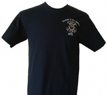 Forever In Our Hearts 9-11 Memorial T-shirt - NYFirePolice.com